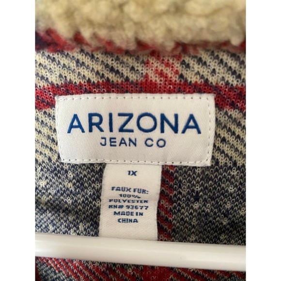 Plaid button down wool jacket  (Arizona jean co) - Picture 3 of 3